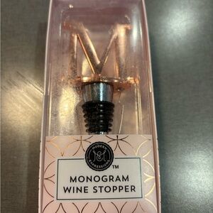 Modern Expressions Gold Monogram Wine Stopper